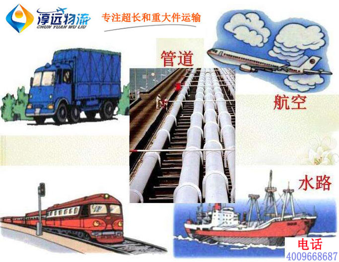 大件货物运输方式:公路运输、铁路运输、水路运输、空运